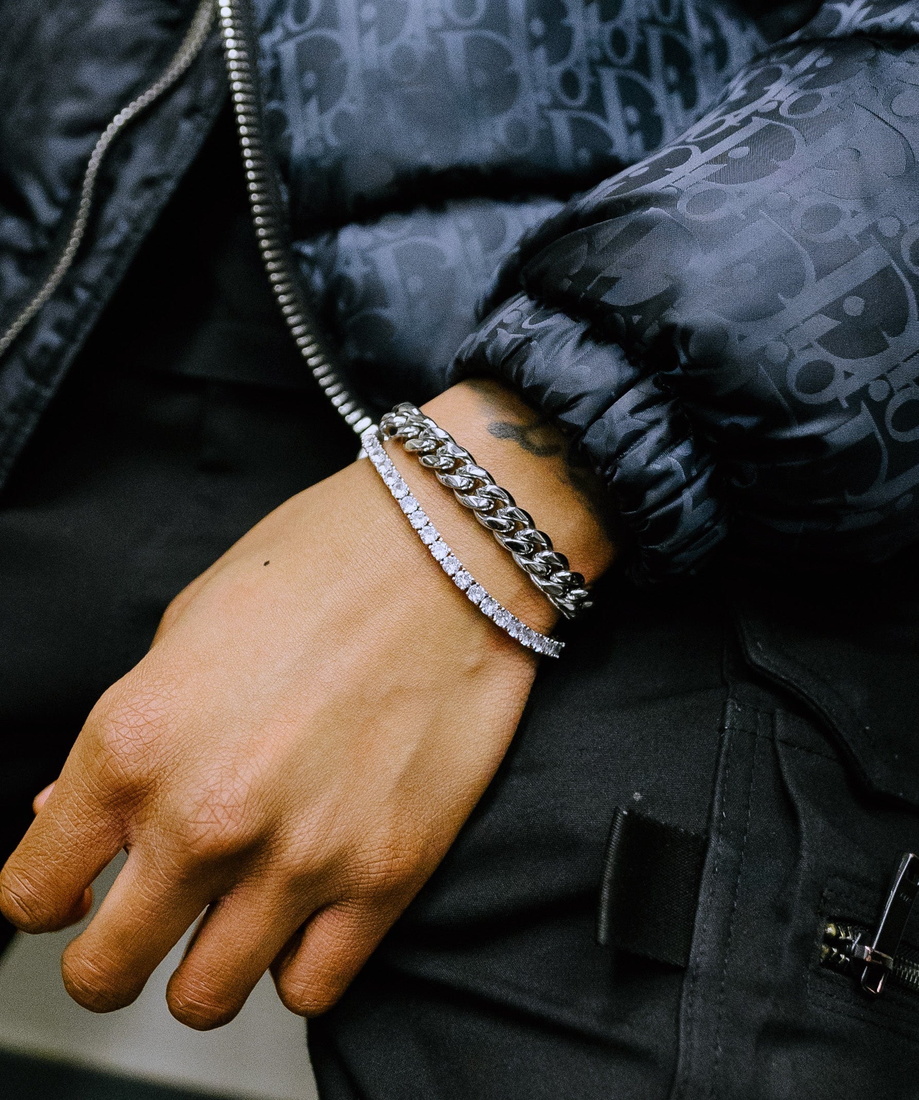 10mm Miami Cuban Link Bracelet in White Gold - Image 4