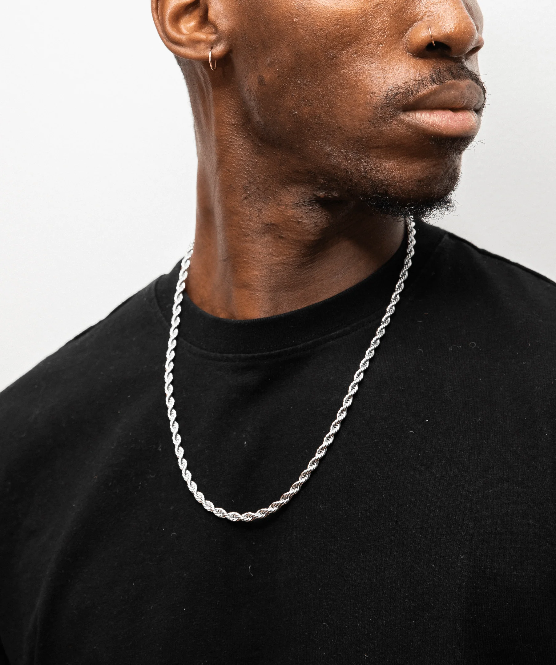 5mm Rope Chain in White Gold - Image 3